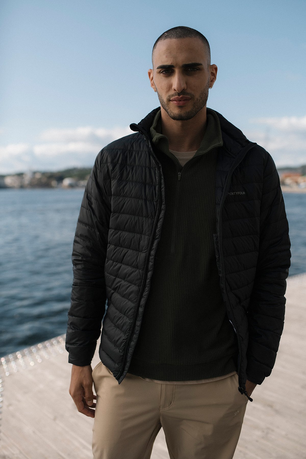 Twentyfour Flåm Dunjakke H Sort