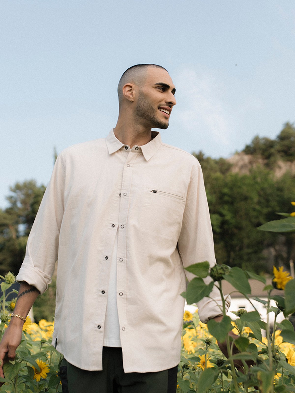 Twentyfour Mode Hike Skjorte H Gråhvit