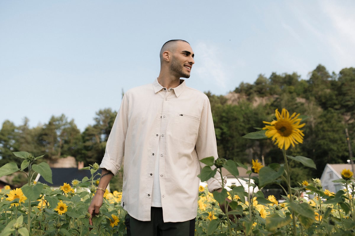 Twentyfour Mode Hike Skjorte H Gråhvit