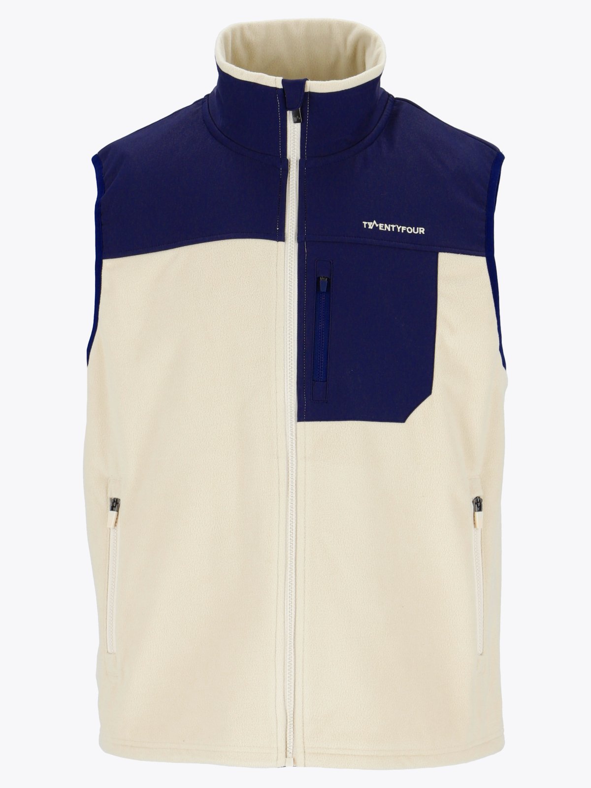 Twentyfour Mode WP Fleece Vest H Gråhvit