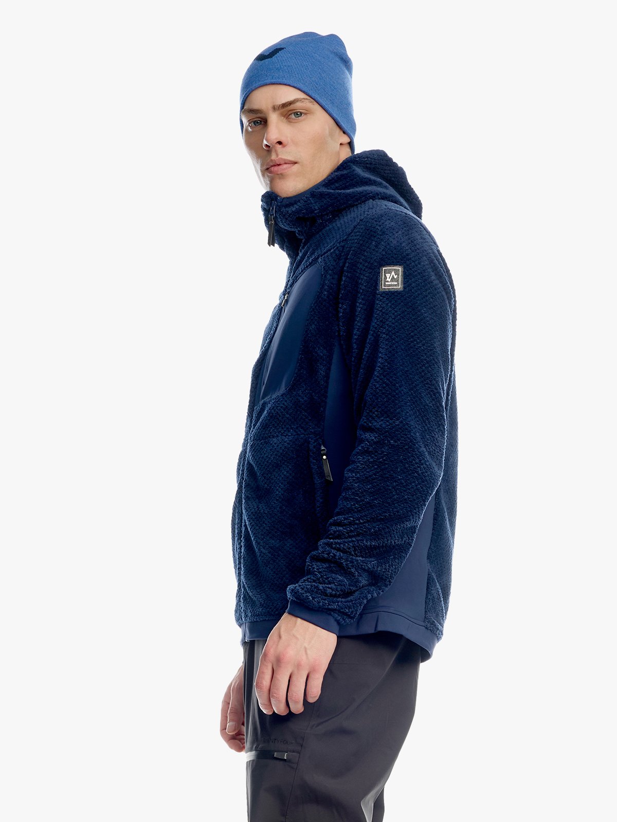 Twentyfour Isbre Air Fleece H Marineblå