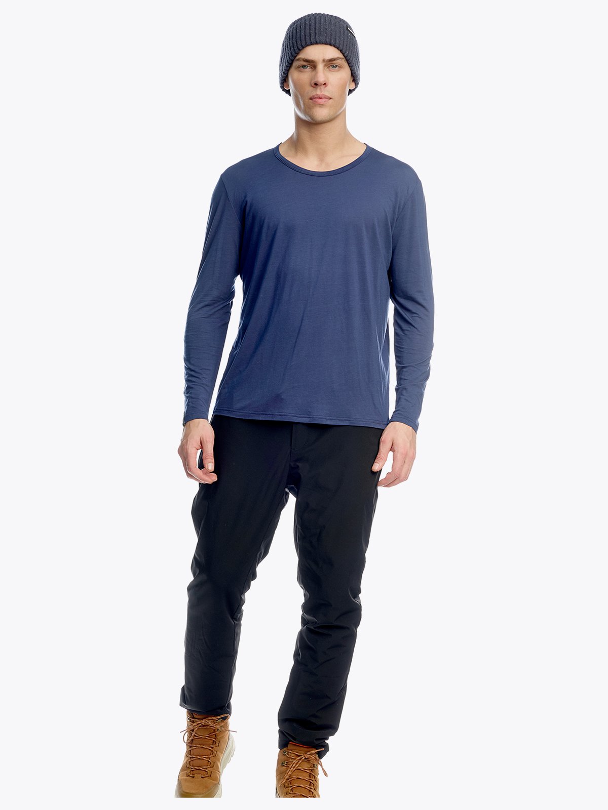 Twentyfour Mode Ullmix Topp H Marineblå