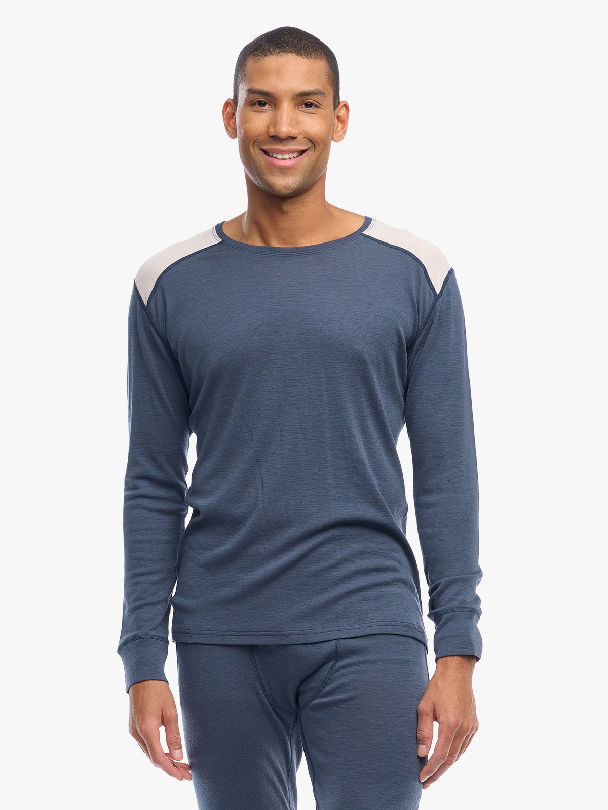 Twentyfour Finse Merino LS Topp H Blekkblå