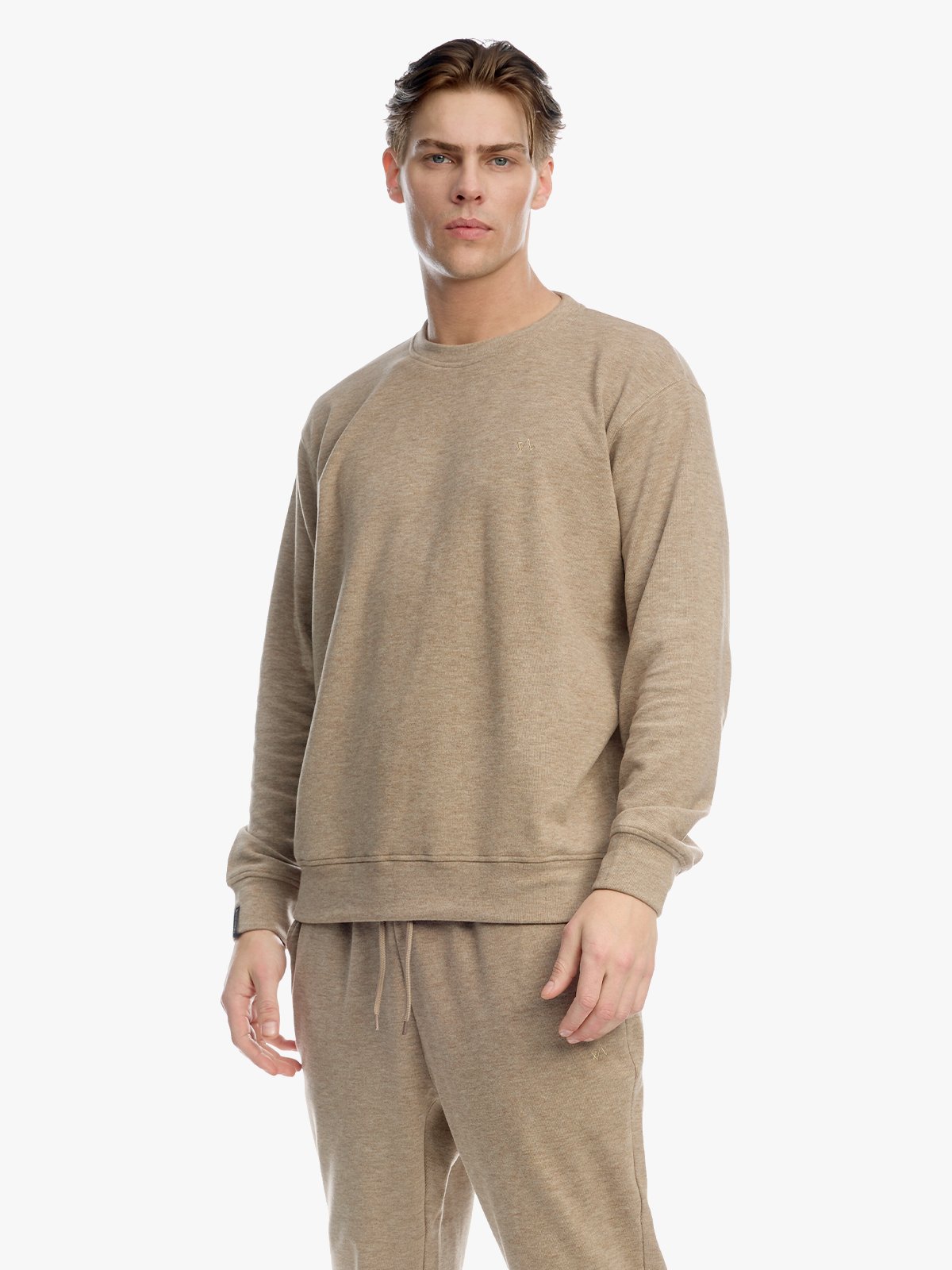 Twentyfour Mode Comfy Genser H Mørk Beige