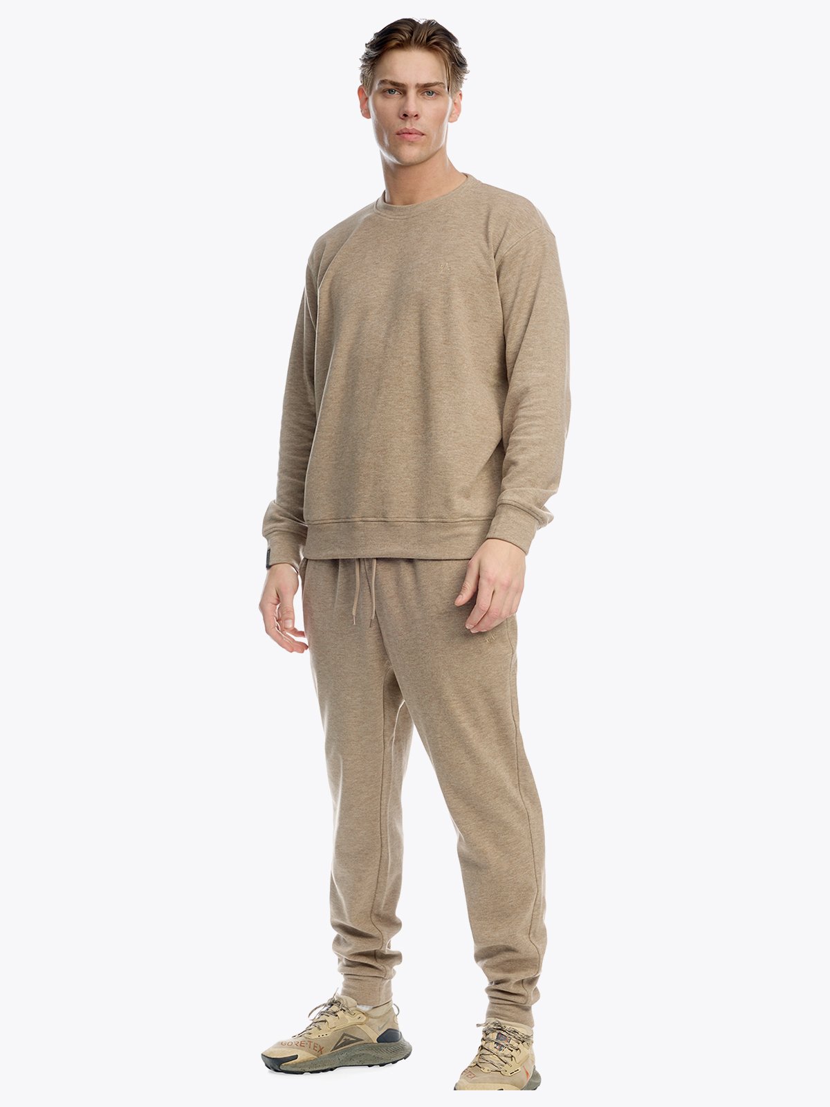 Twentyfour Mode Comfy Genser H Mørk Beige