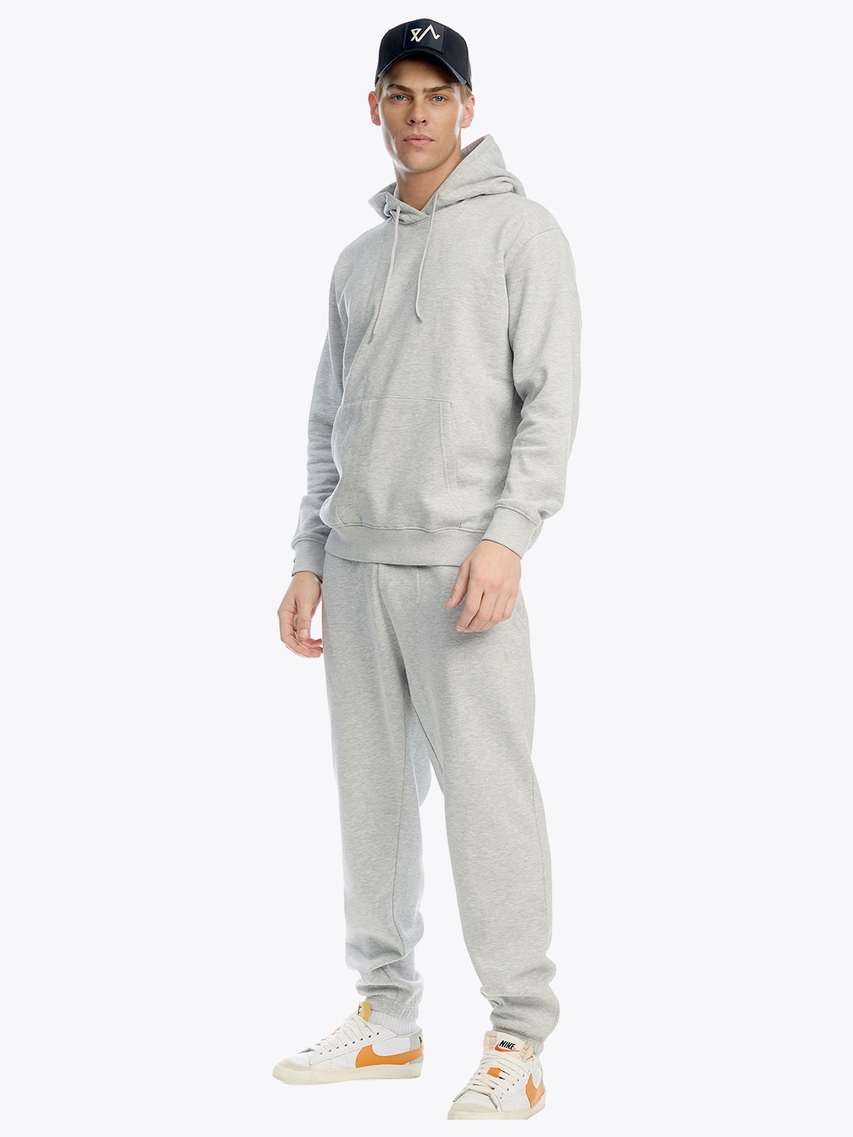 Twentyfour & Hoodie H Lys Grå