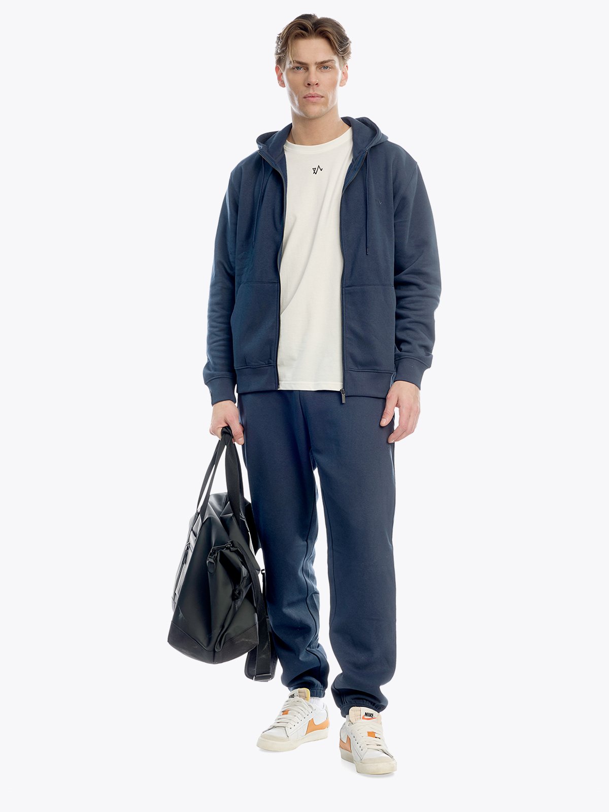 Twentyfour & Zip Hoodie U Marine