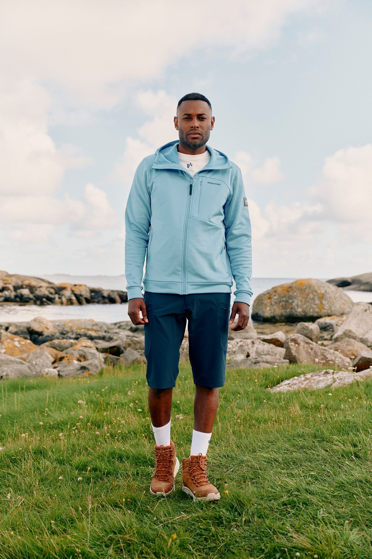 Twentyfour Venture Air Hoodie H Asurblå