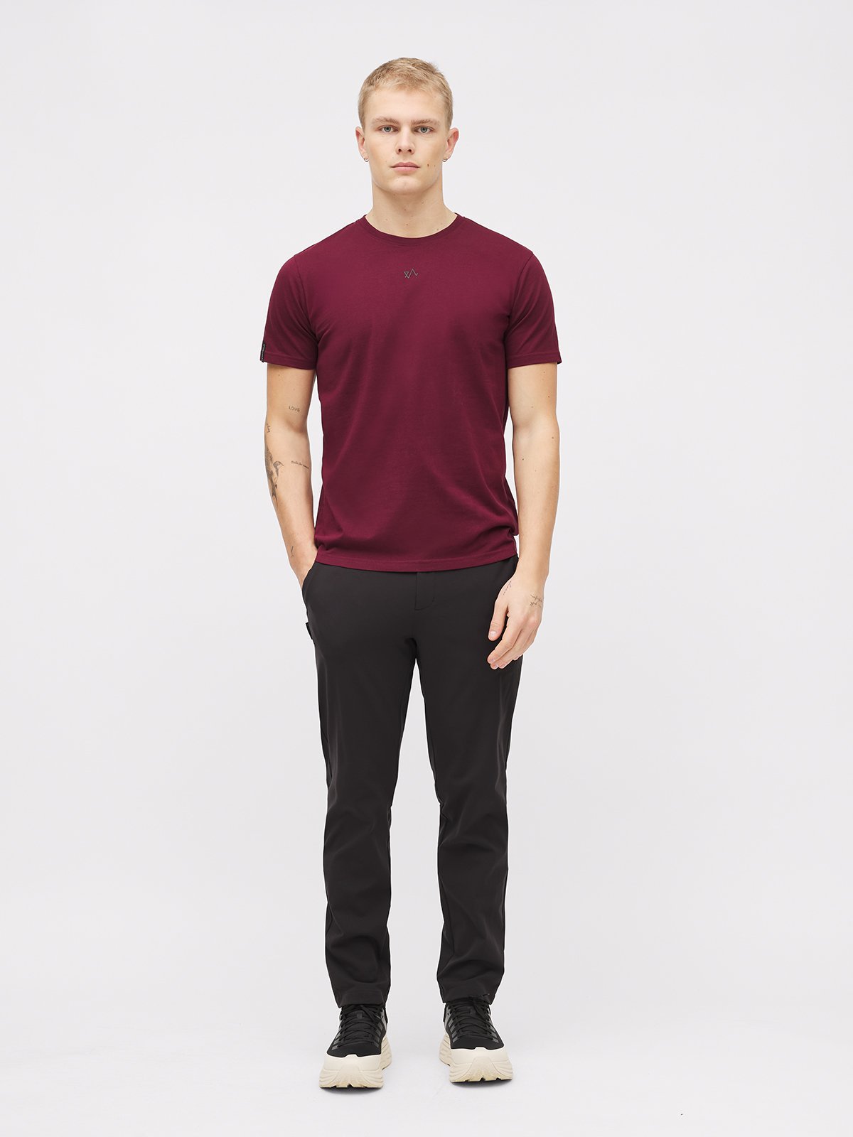 Twentyfour & T-skjorte U M Burgunder