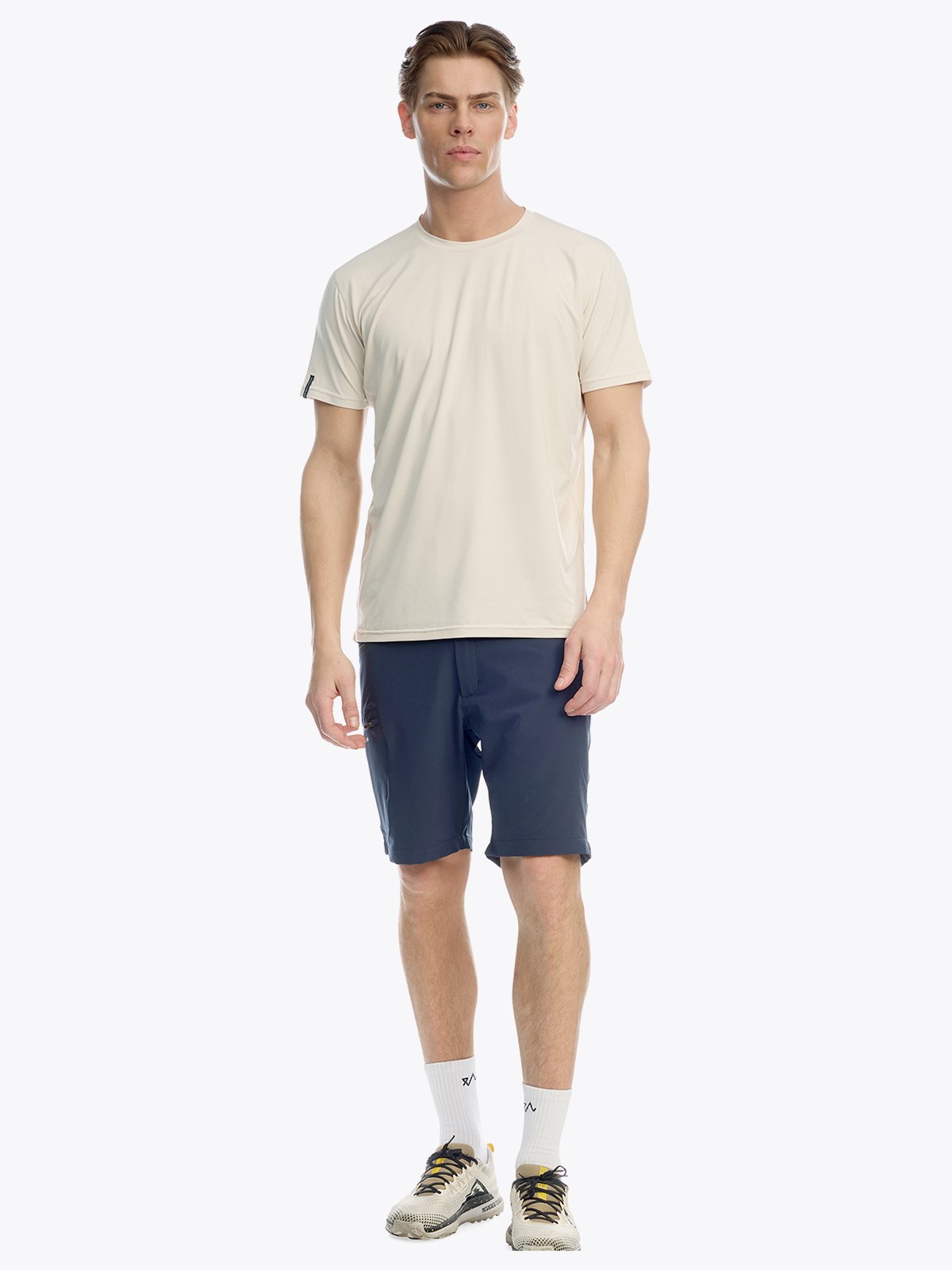 Twentyfour Venture Tee H Gråhvit