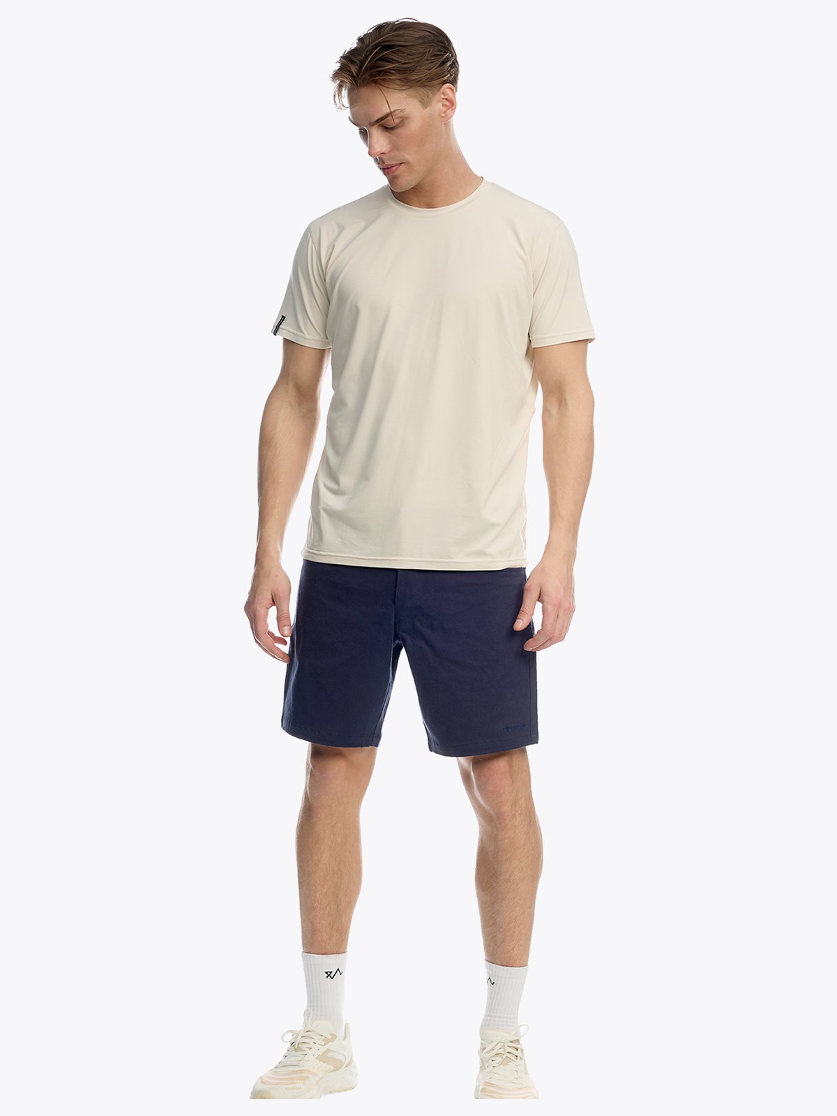 Twentyfour Venture Tee H Gråhvit