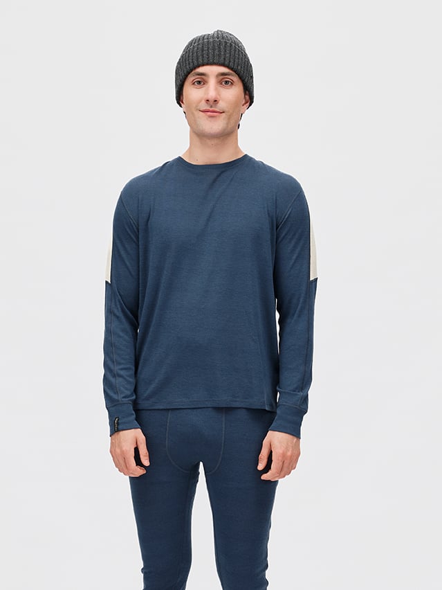 Twentyfour Aurora Merino LS Topp H Marine