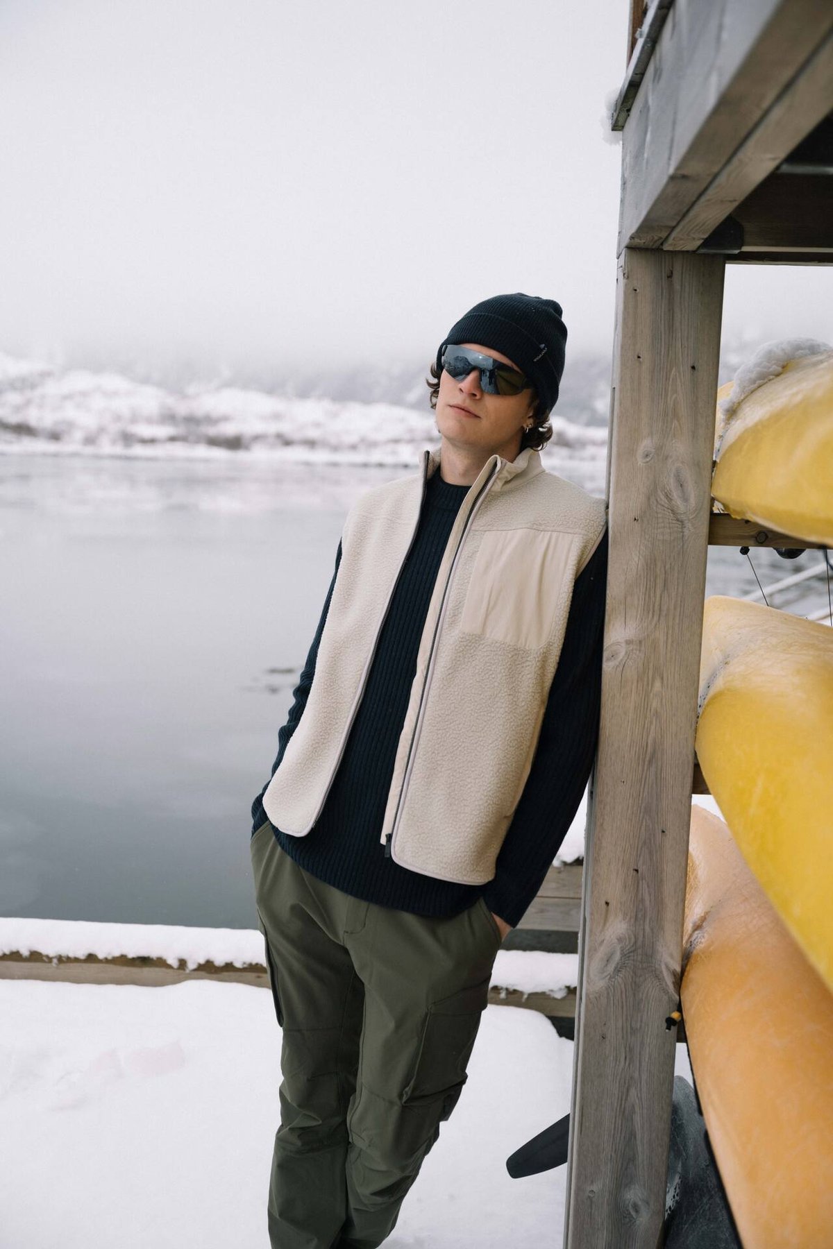 Twentyfour Aurora Pile Vest H Varm Grå