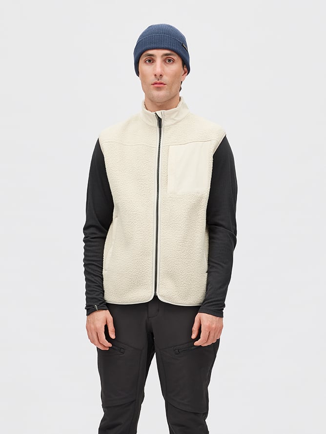 Twentyfour Aurora Pile Vest H Varm Grå