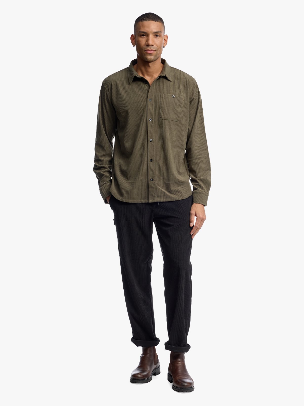 Twentyfour Mode Cord Skjorte H Furu