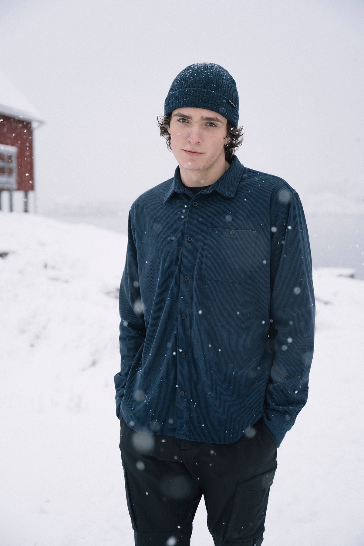 Twentyfour Mode Cord Skjorte H Marine