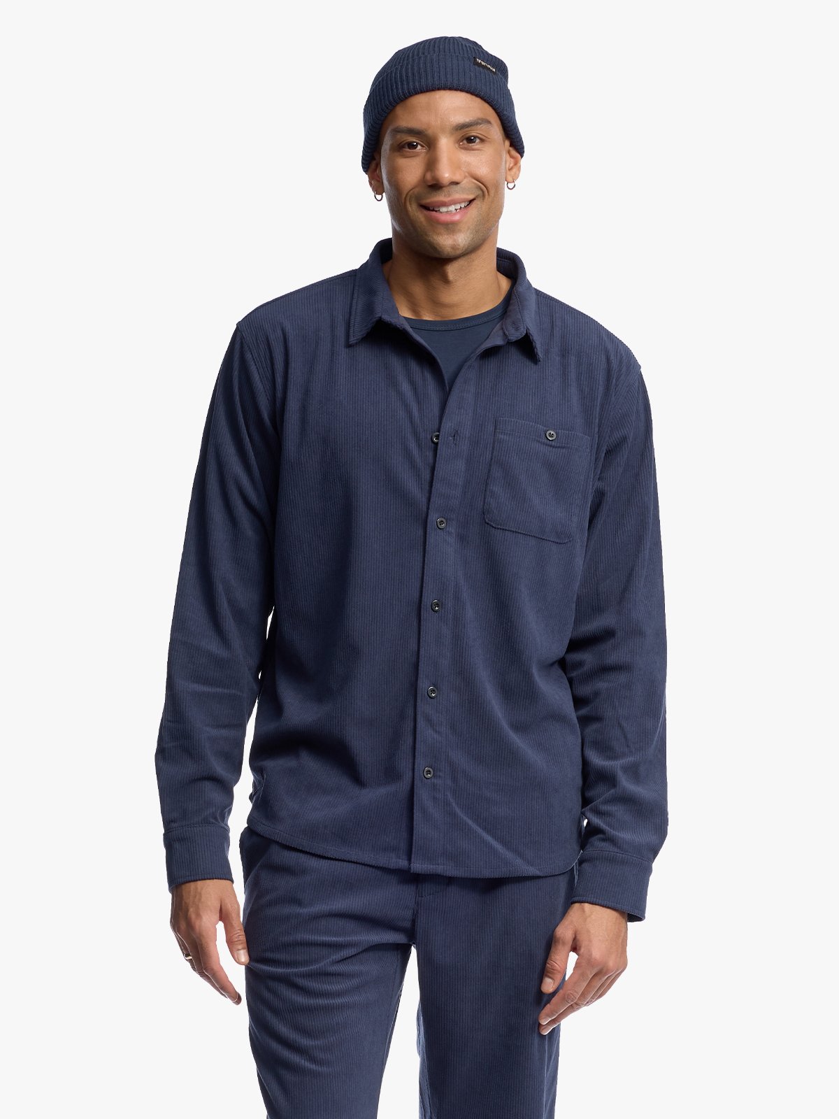 Twentyfour Mode Cord Skjorte H Marine