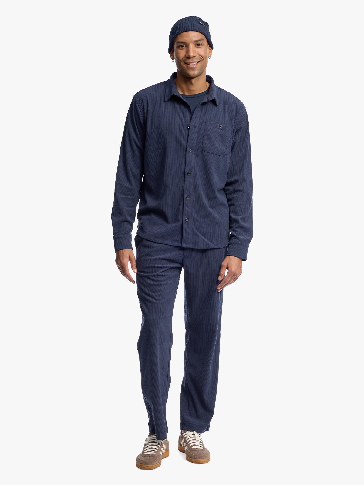 Twentyfour Mode Cord Skjorte H Marine