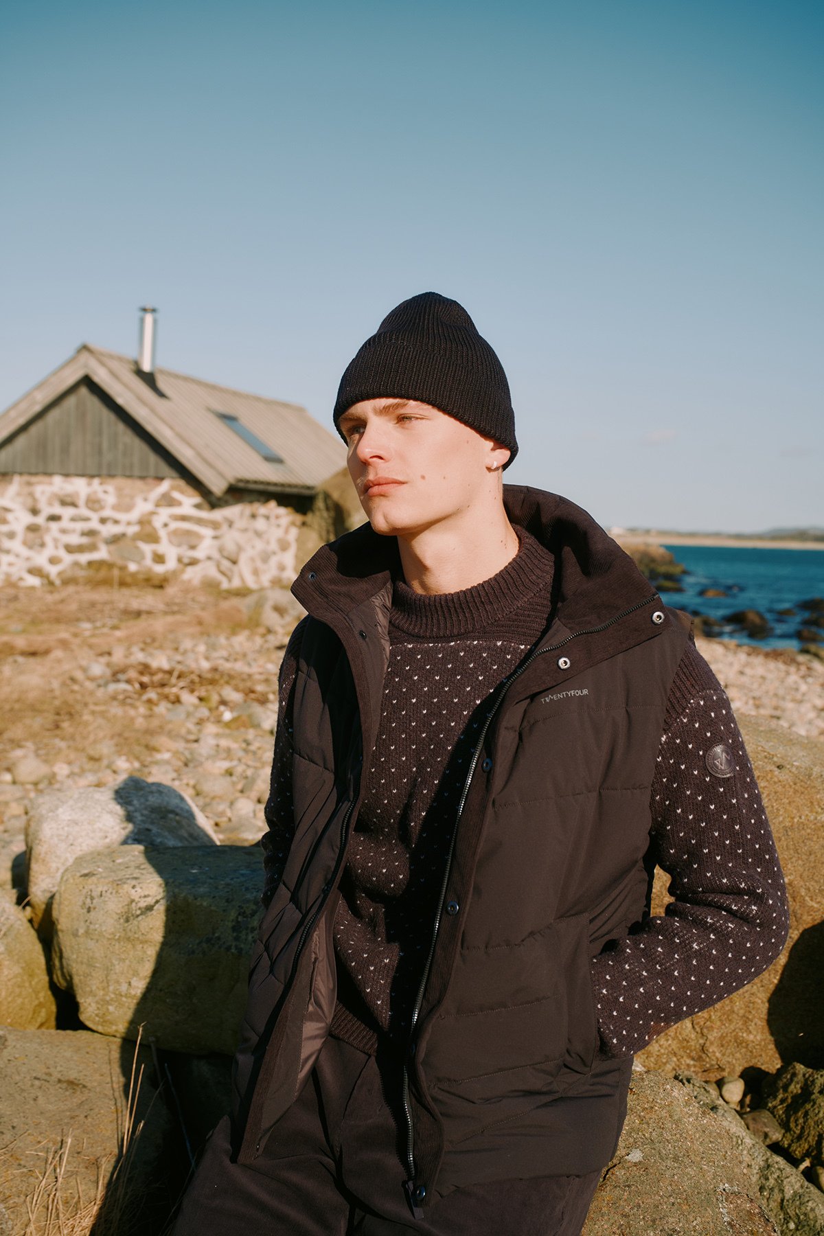 Twentyfour Aurora Thermal Vest H Mørk Brun