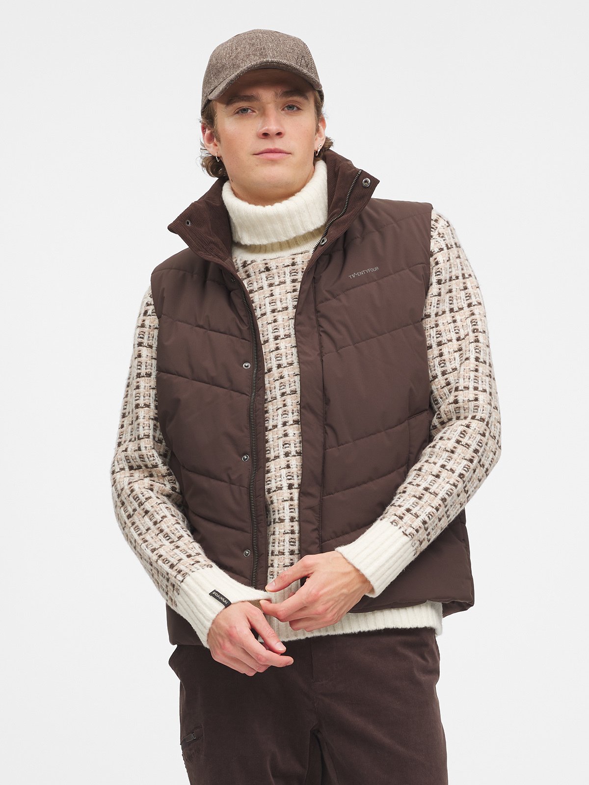 Twentyfour Aurora Thermal Vest H Mørk Brun