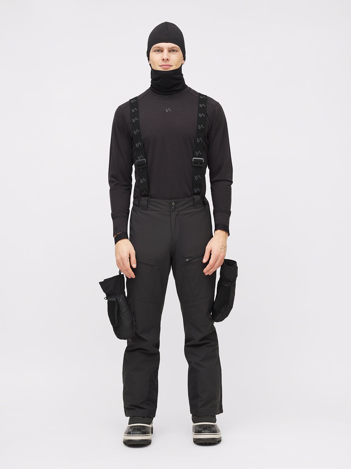 Twentyfour & Merino Balaclava Sort