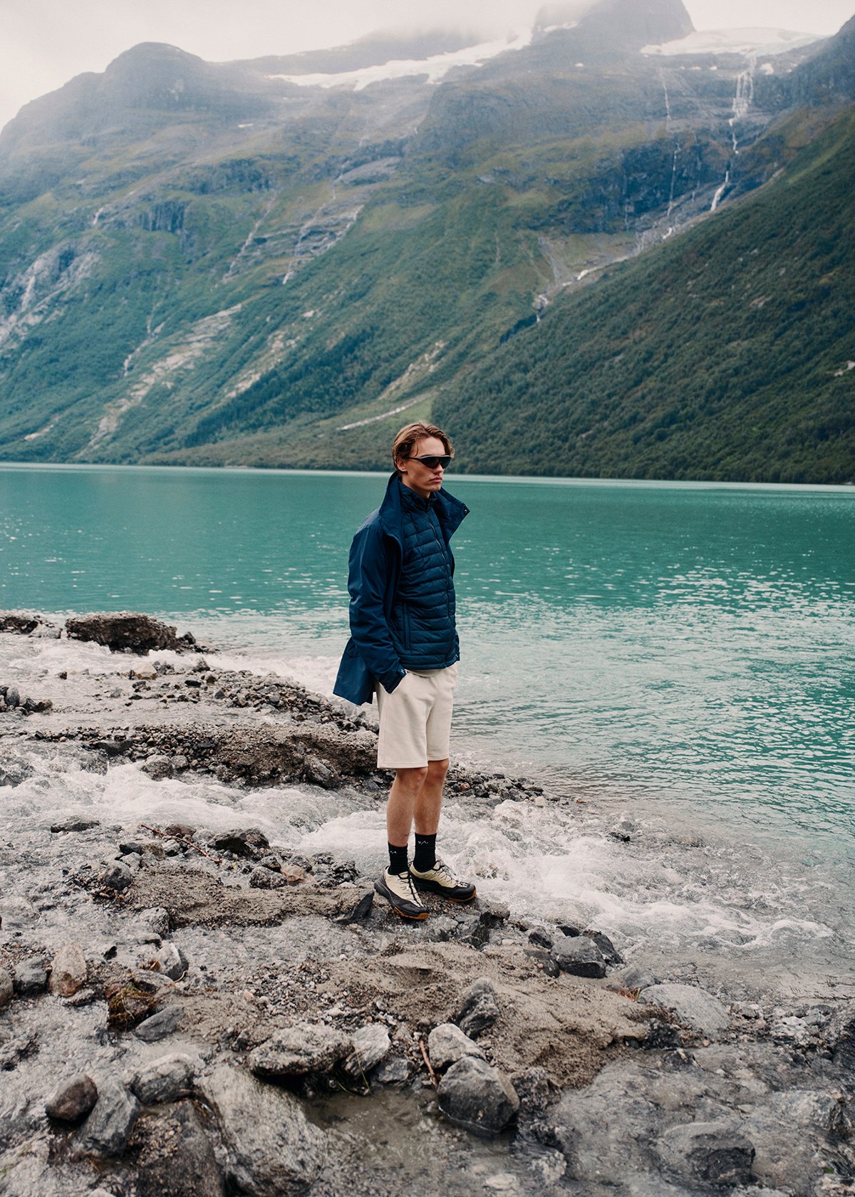 Twentyfour Mode Polo Shorts H Gråhvit