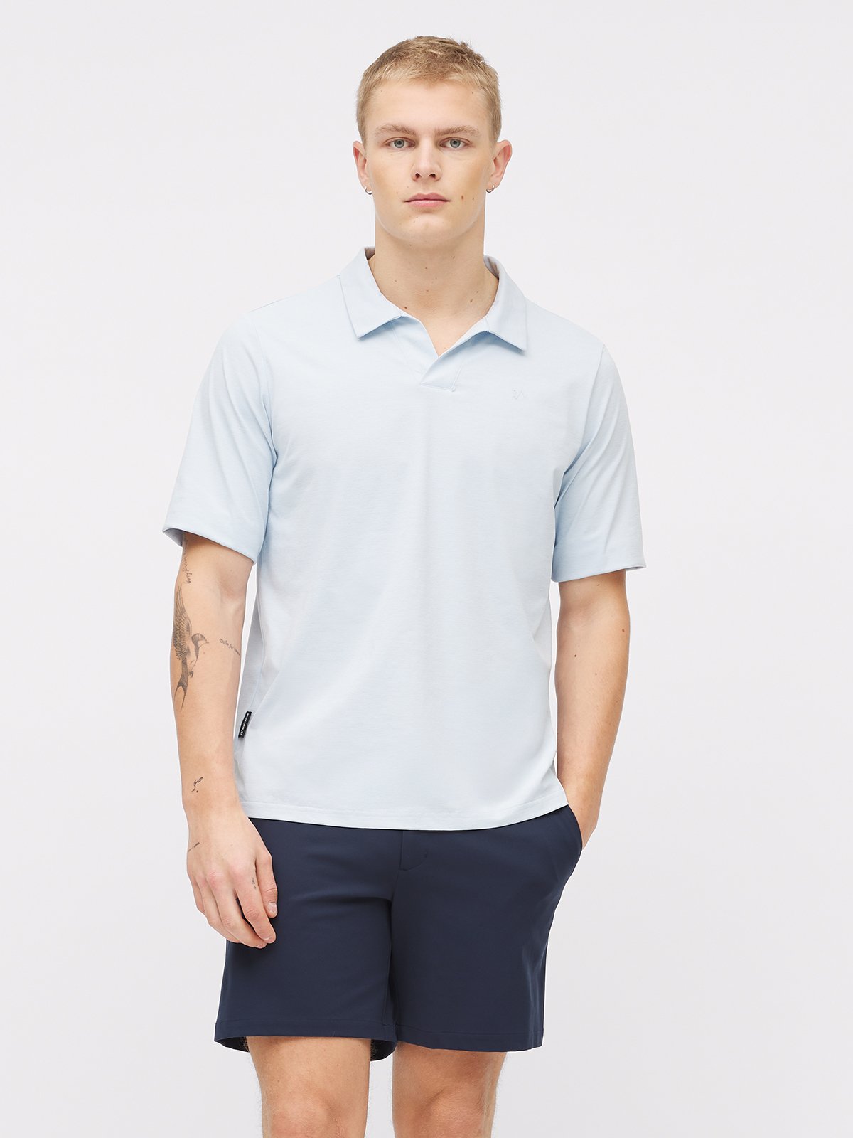 Twentyfour Mode Flex Pique H Frostblå