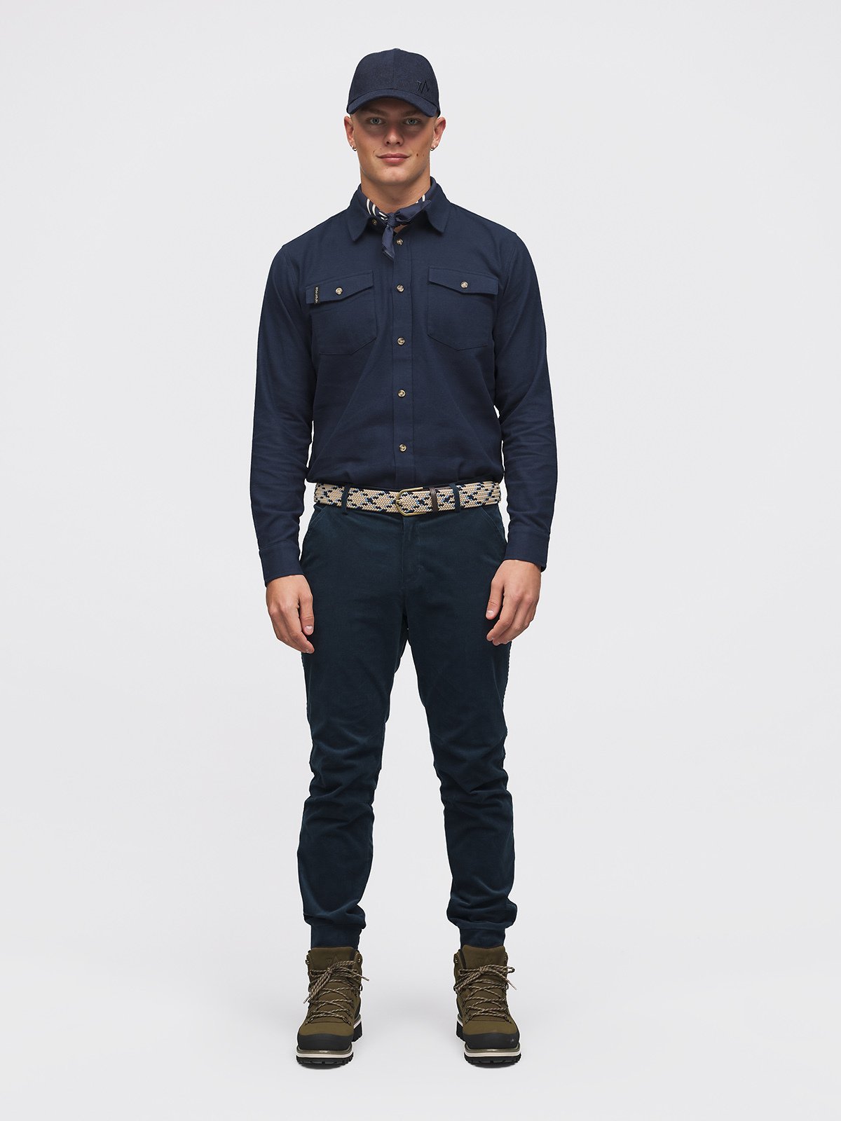 Twentyfour Aurora Flannel Skjorte H Marine