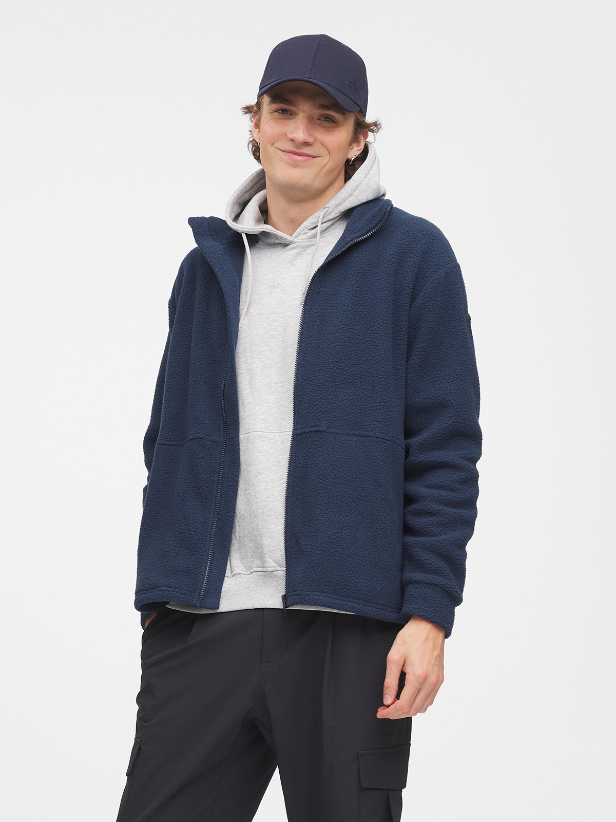 Twentyfour Mode Fleece Jakke H Marine