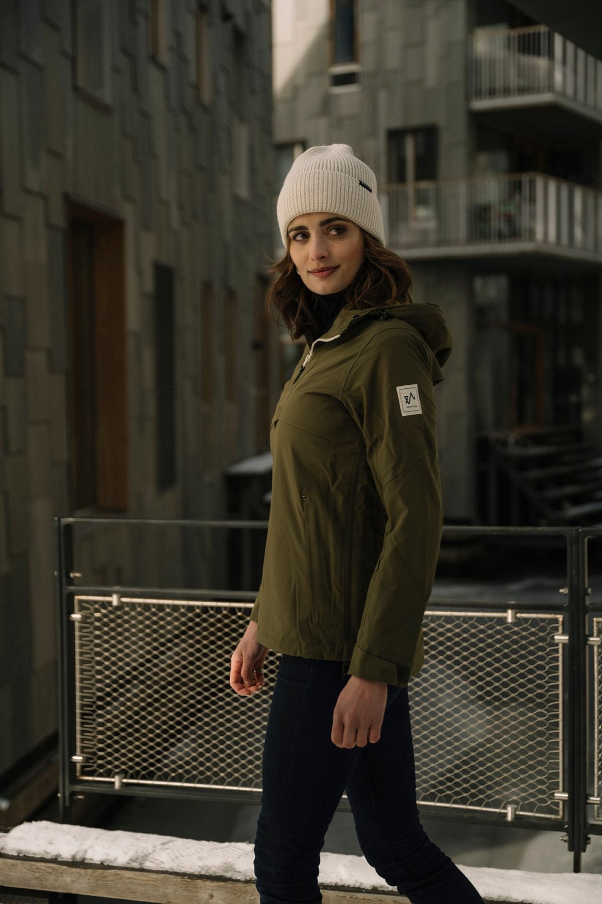 Twentyfour Mode Rib Lue Gråhvit