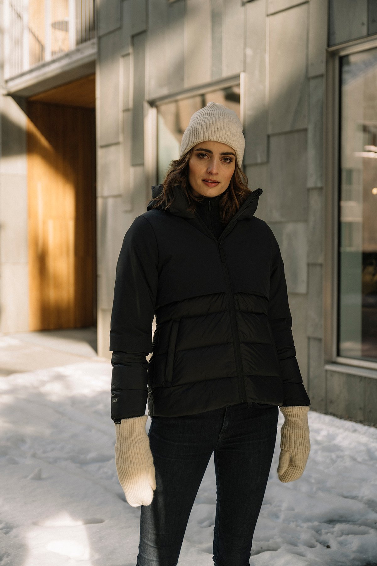 Twentyfour Mode Rib Lue Gråhvit