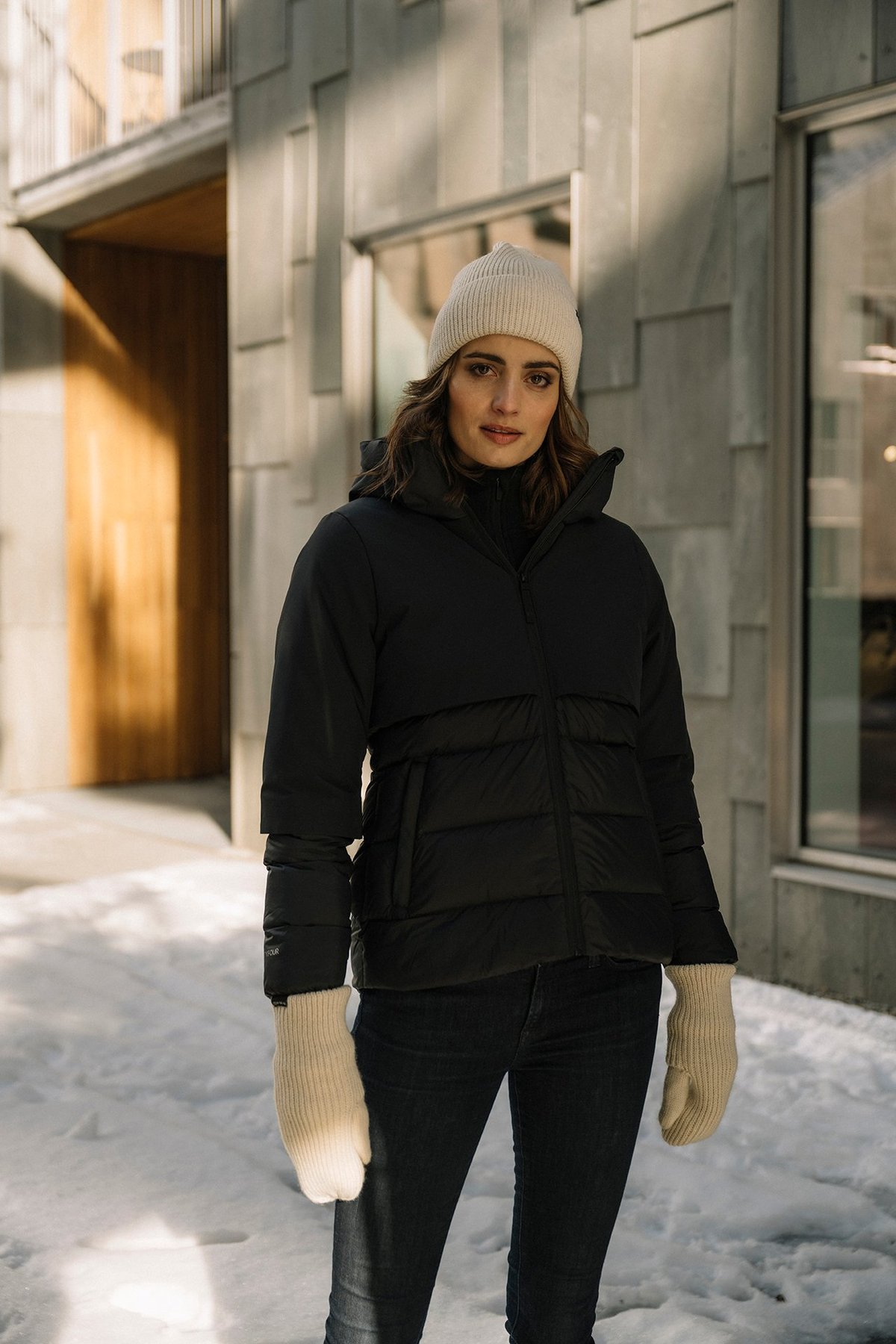 Twentyfour Mode Rib Lue Gråhvit