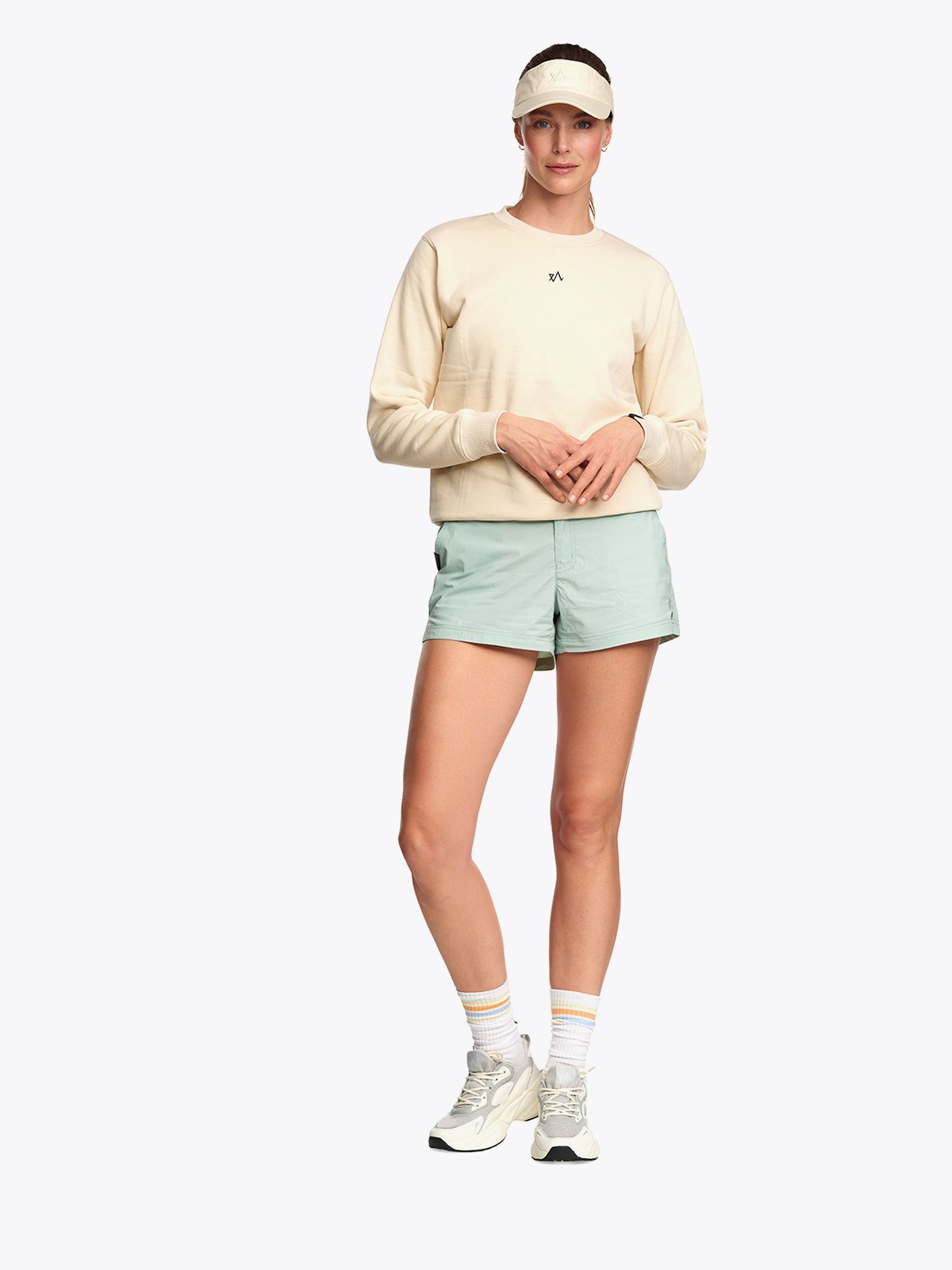 Twentyfour Mode Crewneck U Gråhvit