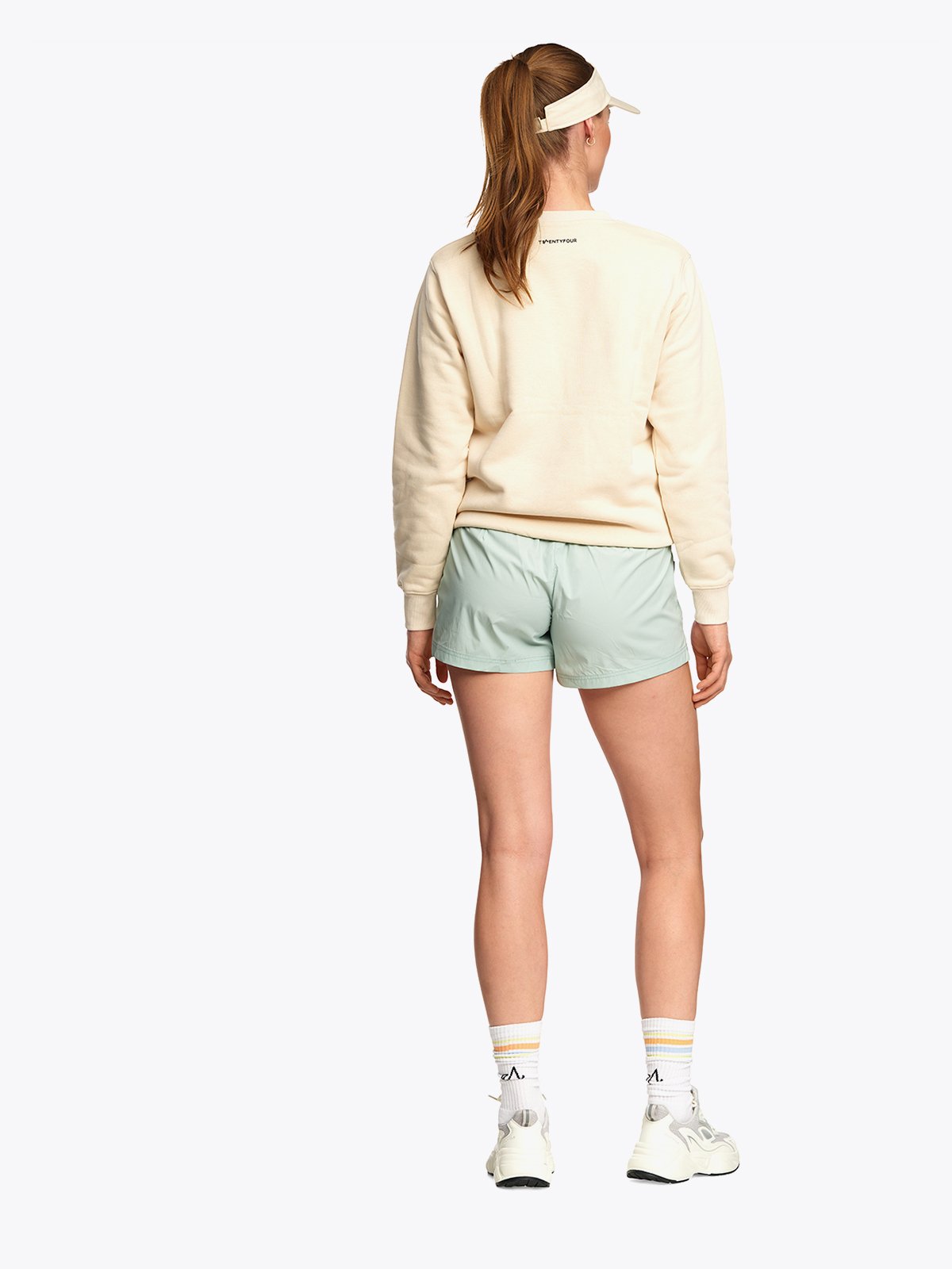 Twentyfour Mode Crewneck U Gråhvit