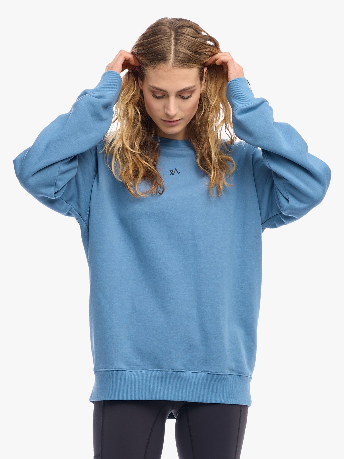 Twentyfour Mode Crewneck U Mellomblå