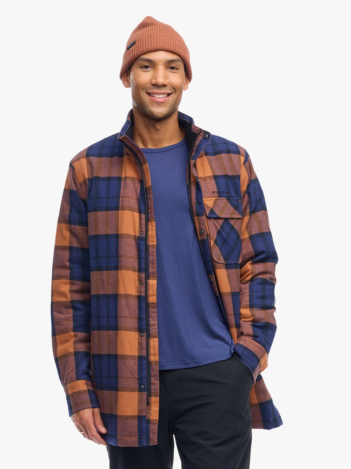 Twentyfour Mode Flannel Jakke U Mokka