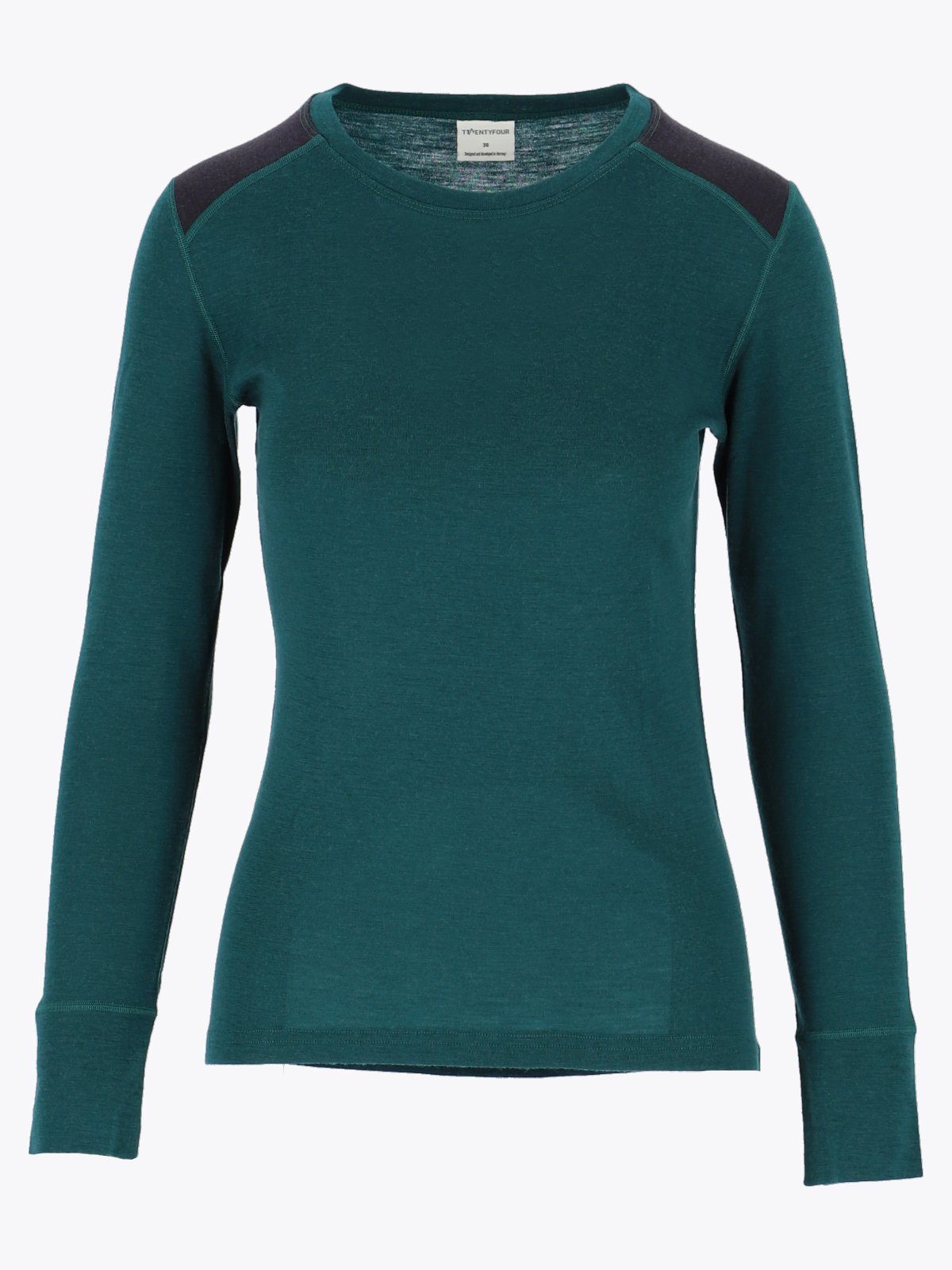 Twentyfour Finse Merino LS Topp D Mørk Grønn
