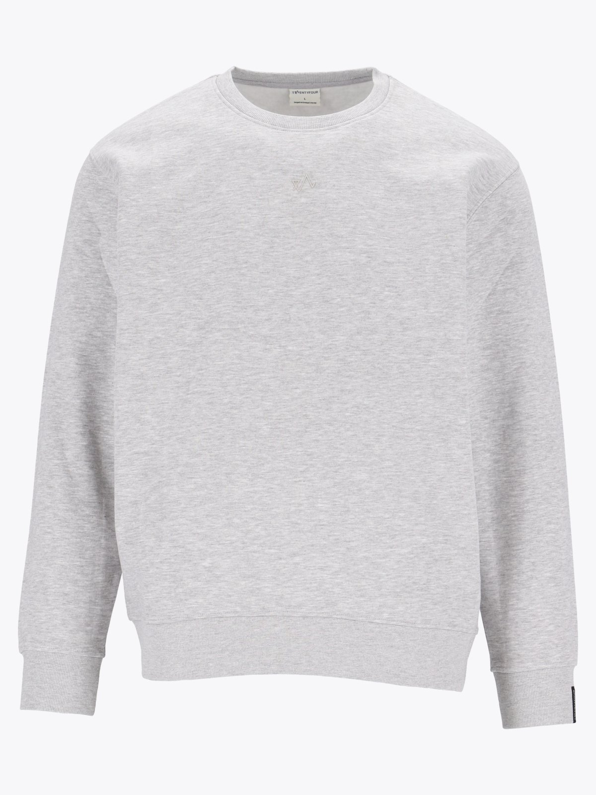 Twentyfour & Sweater U Lys Grå M