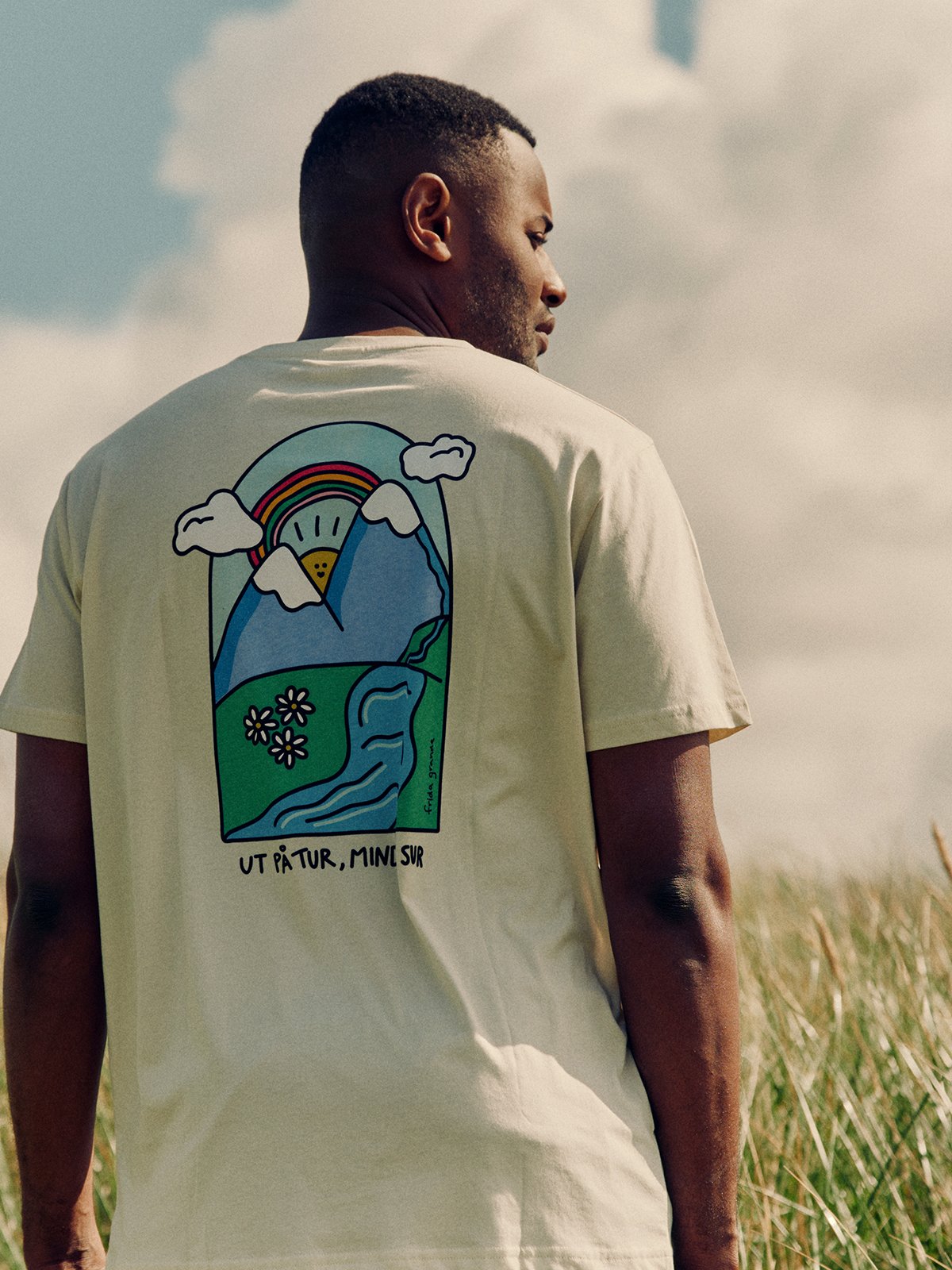 Twentyfour Mode X Frida Tee U Gråhvit