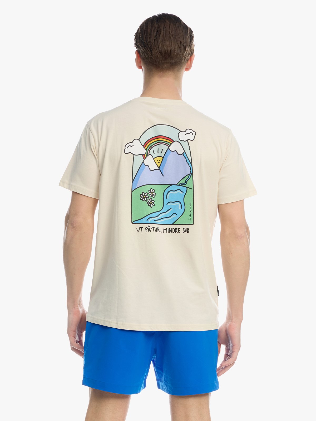 Twentyfour Mode X Frida Tee U Gråhvit