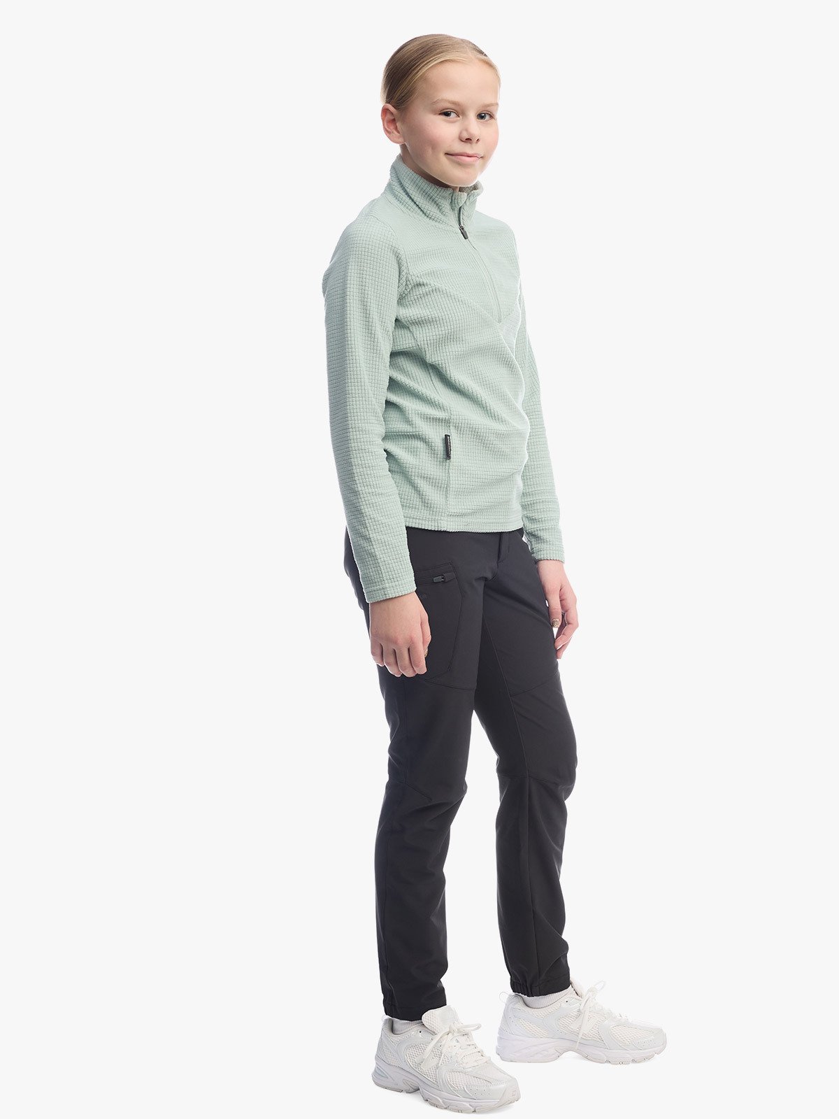 Twentyfour Venture Light Fleece HZ JR Grågrønn