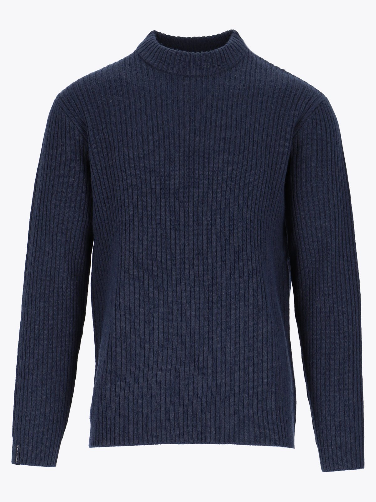 Twentyfour Mode Rib RN Sweater U Marine