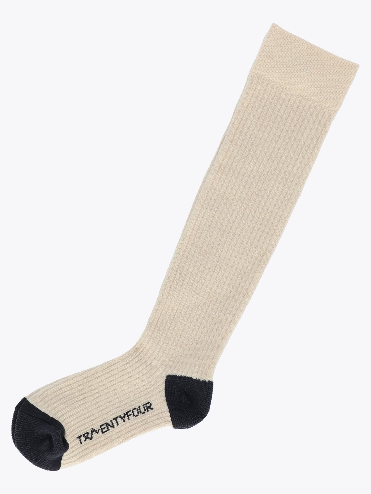 Twentyfour Aurora Nikkers Sokk Gråhvit