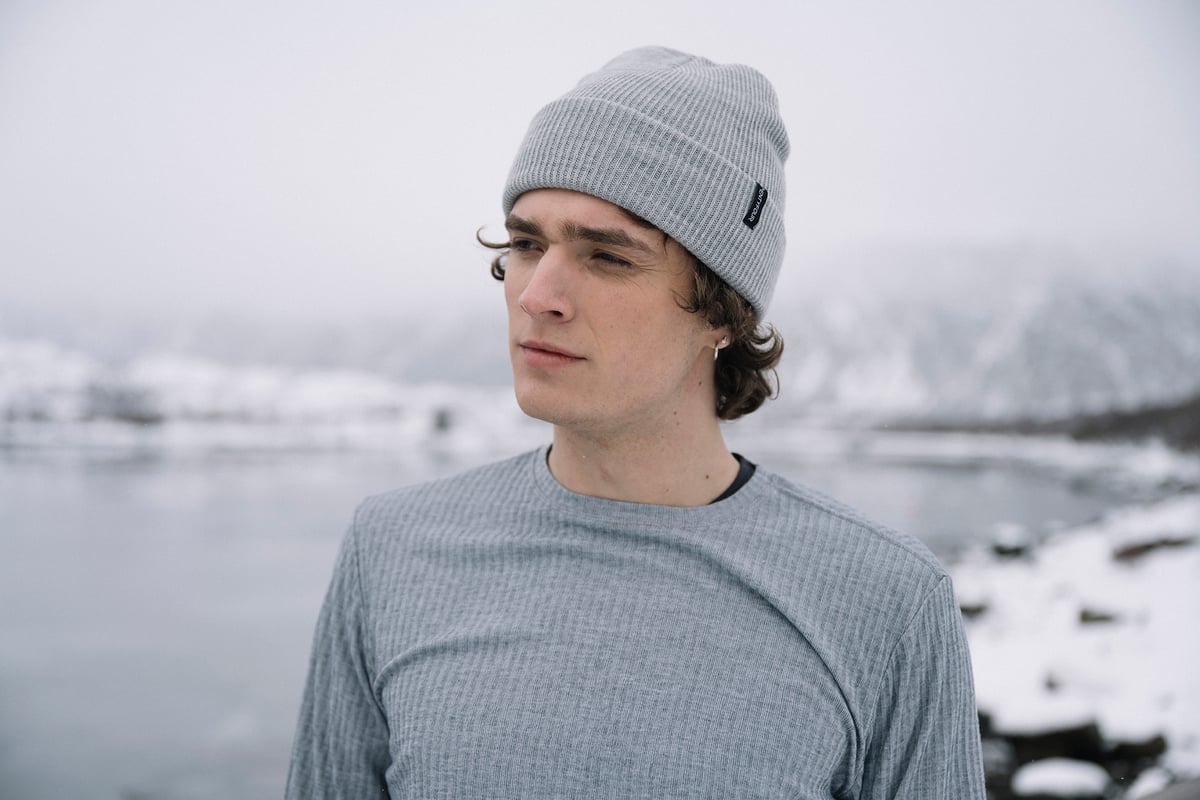 Twentyfour Aurora Varm Lue Lys Grå