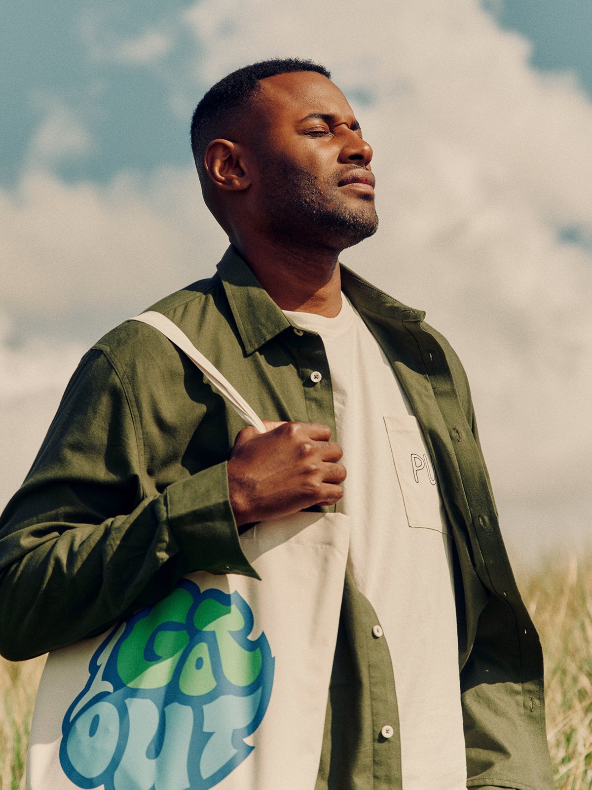 Twentyfour & Brand Tote Gråhvit