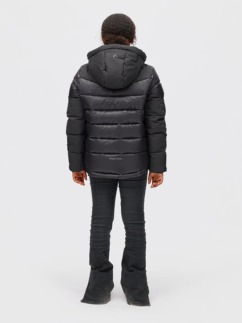 Twentyfour Aurora Warm Dunjakke JR Sort