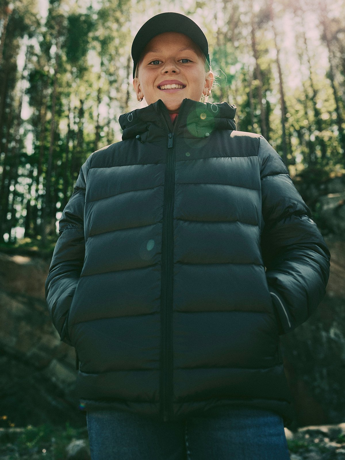 Twentyfour Aurora Warm Dunjakke JR Sort