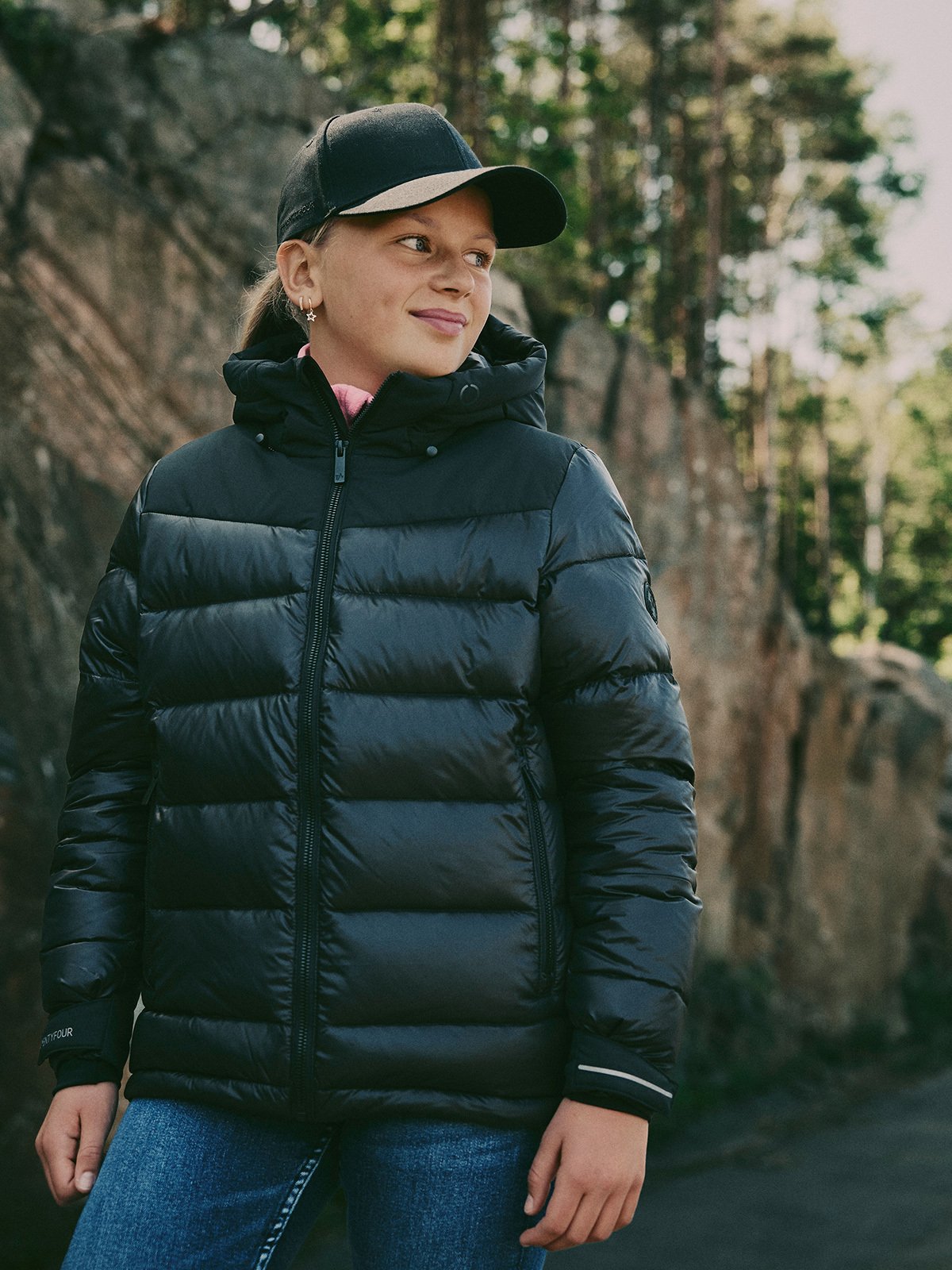 Twentyfour Aurora Warm Dunjakke JR Sort