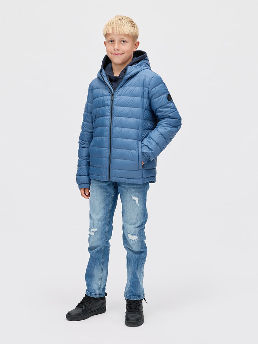 Twentyfour Aurora Lett Dunjakke JR Gråblå