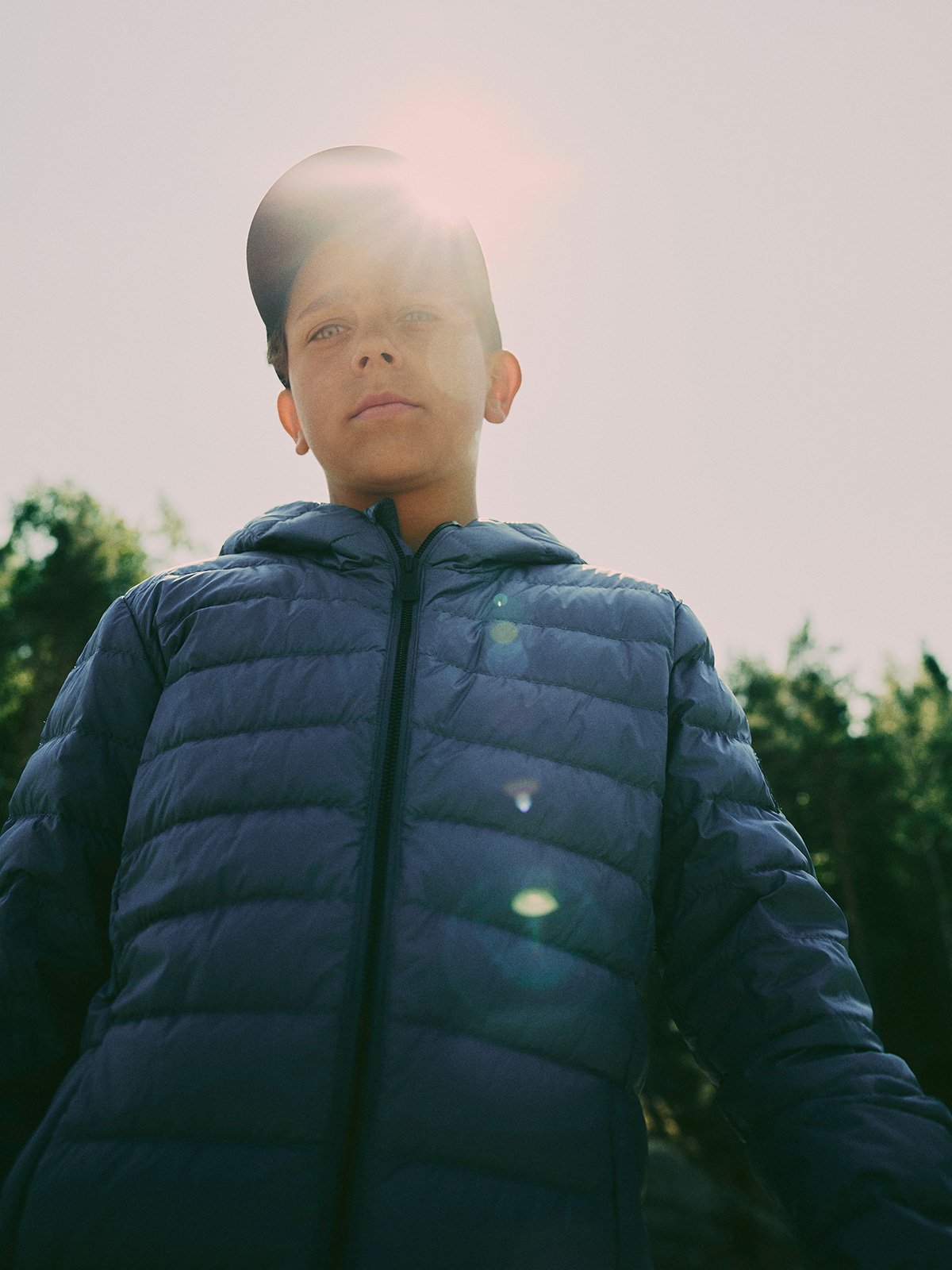 Twentyfour Aurora Lett Dunjakke JR Gråblå